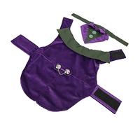 Costume formel pour chien avec nœud papillon - Style rétro violet - Pour chiens et chats de petite et moyenne taille - En polyester - Convient pour fête de mariage, Halloween, Noël, anniversaire