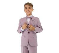 Costume Formel texturé 8 pièces pour garçons - Coupe Slim pour Pageboy 221 Lilas, âge 4 années