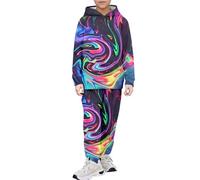 Costume Garcon Automne Et Hiver 2-13 Ans Ensemble Garcon ImpriméS Fashion Costume Pantalon à Manches Longues Ample DéContracté Sportif (Purple, 18-24 Mois)