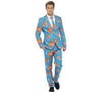 Smiffys Costume Poisson Rouge, avec Veste, Pantalon et Cravate Halloween, Carnaval