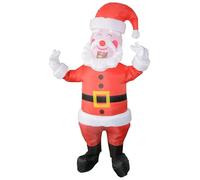 Costume Gonflable, Costume Gonflable de Santa, Combinaison de Noël en Polyester 190T avec Fan pour Le Cosplay Party, Pas Batterie