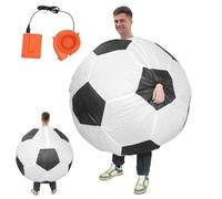Costume gonflable,Costume gonflable pour adulte,Costume de football gonflable | Ensemble de football gonflable, complet de cheval avec ballon de football pour fête de rôle à thème
