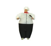 Playtastic Costume gonflable Cuisinier – Taille universelle – Noir