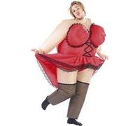 Costume gonflable ''Danseuse de cabaret'' rouge G