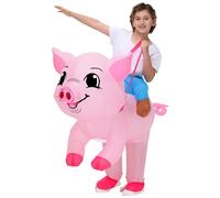 Costume gonflable de cochon pour adulte et enfant - Costume d'Halloween - Costume d'animaux Blow Up Ride on Piggy - Costume animal femme et fille - Cosplay Party (cochon enfant)