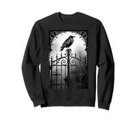 Costume Gothique Corbeau Corbeau épine cœur Sombre Romance Gothique Sweatshirt