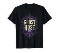 Costume Gothique d'halloween avec tête de Mort fantôme T-Shirt