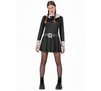Costume gothique sombre pour femme Costume d'Halloween noir et blanc