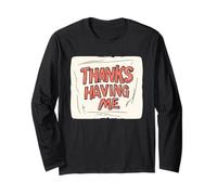 Costume graphique Awesome Thanks for having me Manche Longue