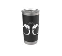 Costume graphique menottes cool Gobelet isotherme en acier inoxydable double paroi