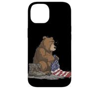 Costume Graphique tragique USA pour Les Amateurs de Militaires et d'ours Coque pour iPhone 14