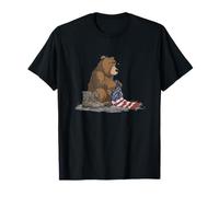 Costume Graphique tragique USA pour Les Amateurs de Militaires et d'ours T-Shirt