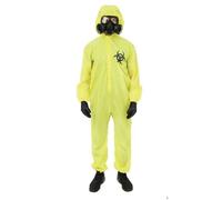Costume Halloween adulte - PTIT CLOWN - Danger biologique - Jaune - Taille S/M - Complet S/M