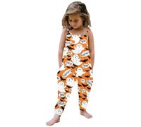 Costume Halloween Bébé Unisexe Garçon Fille Combinaisons en Coton Mignon Animé d'Halloween chauve-souris Ensemble Citrouille Déguisement Comme Nouveau-né avec Chapeau D'oreille pour Combinaison une pi