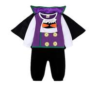 Costume Halloween Bébé Unisexe Mignon Barboteuse Infantile Chauve- Souris Deguisement Citrouille Fille Garçon Pyjama Naissance Bobysuits Grenouillères Cosplay pour nouveau-né Combinaison une pièce