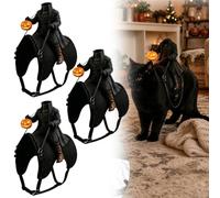 Costume Halloween Cavalier sans, Costume De Chat Cavalier sans Tête，3PCS | Chevalier 3D Amusants, Tenue De Chevalier D'Halloween, Cosplay De Fête Pour Petits Chats Chiens, Illusion 3D Pour Animal
