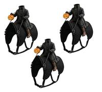 Costume Halloween Cavalier sans Tête pour Chat/Chien Illusion Chevauchée 3D | Costume Cavalier Sans Tête Pour Animaux Avec Lumière, Tenue Cosplay De Fête Pour Petits Chats & Chiens