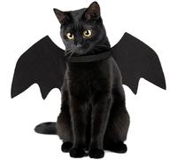 Costume Halloween Chat,Ailes Chauve Souris Chat,Deguisement Chats Halloween,Costume Chats Chauve Souris pour la Décoration de Fête d’Halloweens Noir L