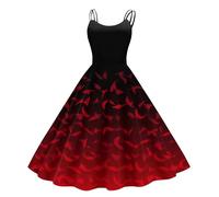 Costume Halloween Couple Deguisement Femme Tenue Robe Vampire Femme Medieval Demon Citrouille Costume Soiree Petit Deguisement Halloween Vampire Fille Rouge M