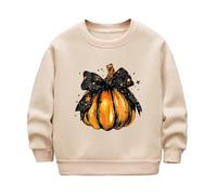 Costume Halloween Enfant, Halloween Costume Enfant | Sweat à capuche à manches longues et polaire pour filles, automne et hiver, nœud d'Halloween, citrouille, décontracté, épais