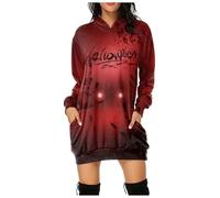 Costume Halloween Femme Deguisement Adulte Vampire Robe Chic Et Elegant a Line Gothique Automne Sexy Vetement Halloween/noel Mode Cosplay Plissée Nouvelle Tenue 1-Pastèque rouge S