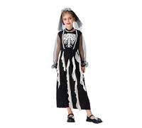 Costume Halloween Fille Déguisement Carnaval Robe De Démon Squelette Cosplay Fête Costumes D'Halloween Bébé Magique Robe Pour Filles Enfants Drôle Princesse Robes En Tulle