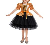 Costume Halloween Fille Déguisement Fête Costumes D'Halloween Cosplay Mignon Carnaval Robe De Sorcière Princesse Drôle Robes En Tulle Enfants Bébé Magique Costume De Bébé