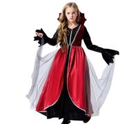Costume Halloween Fille Vampire Cosplay Robe De Sorcière Déguisement Carnaval Fête Costumes D'Halloween Magique Drôle Robe Pour Filles Bébés Enfants Princesse Robes En Tulle