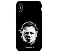 Costume Halloween II Michael Myers Qui pleure Grand Visage Coque pour iPhone X/XS