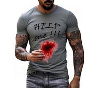 Costume Halloween Pirate Homme Tshirt Col T-Shirt Zombie pour Black Hommes Shirt Bateau Casual for Cotton Tee Shirts Fast House T Manches Longues Work Deguisehommet