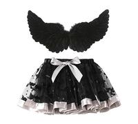 Costume Halloween pour Filles Robe de soirée Cosplay Historique ge pierre Déguisement Squelette Enfant Court Manche Lacets Long Maxi Balle citrouille chauve-souris impression Fête des Morts