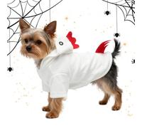 Costume Halloween pour Petit Chien - Vêtement Mignon Poulet pour Halloween,Robe Cosplay Animale Douce à Capuche,pour Chiots Chats Toutes Races Anniversaire Voyage Photo à Domicile