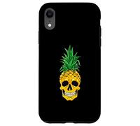 Costume hawaïen Gothique avec tête de Mort Ananas Coque pour iPhone XR