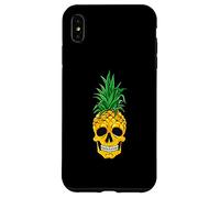 Costume hawaïen Gothique avec tête de Mort Ananas Coque pour iPhone XS Max