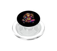 Costume Hippie avec Signe de Paix des années 70 PopSockets PopGrip pour MagSafe