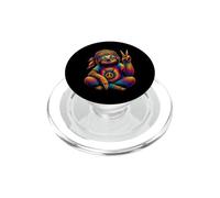 Costume Hippie avec Signe de Paix des années 70 PopSockets PopGrip pour MagSafe