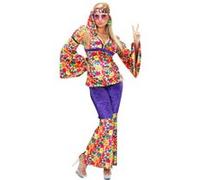 Costume Hippie Femme Velours - Multicolores - XL multicolores G