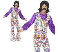Costume Hippie Groovy Des Années 60 Pour Homme, 60'