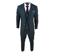 Costume Homme 3 Pièces Vert Olive à Carreaux Prince de Galles Style Classique avec Coupe Ajustée - Vert Olive 44