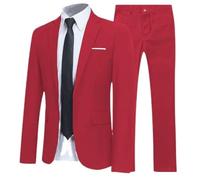 Costume Homme Mariage Blazer Affaire Cérémonie Slim fit Veste et Pantalon Deux pièce