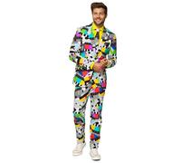 Costume Homme OppoSuits - Costume avec cravate présentateur TV - Taille 58 - Blanc