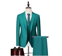 Costume Homme uni de Marque Luxe VêTements Masculin XHC647 Vert XXXL