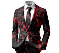 Costume Homme Veste Déguisement Halloween De Pull Deguisement Adulte Qui Fait Peur Costumes Blazer D'halloween Pour Blazers Smoking Vestes Hommes Decontracte Et Chic Elegant Gilet Grande Taille,L