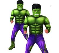 Costume Hulk Enfant Musclé Avec Poitrine Officielle Marvel Déguisement + Masque