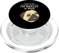 Costume Humain I'm Really a Carlin, Chien Amusant et rigolote pour Halloween PopSockets PopGrip pour MagSafe