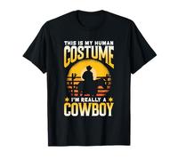 Costume Humain Je Suis Vraiment Un Cow-Boy Cowboy Mignon T-Shirt