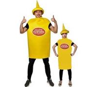 Costume humoristique adulte moutarde jaune (x1) REF/88293 - ptit clown jaune G