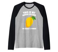Costume Humoristique Im Really A Mango pour Halloween Manche Raglan