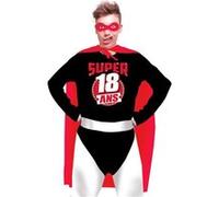 costume humour super 18ans homme - sud trading cd4656 Noir G