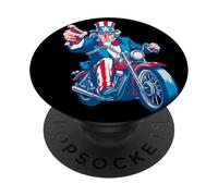Costume « I Want Ride » avec Sam et Cool Motorcycle PopSockets PopGrip Adhésif
